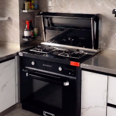 他的廚房選擇了帥豐集成灶，讓孩子體會到一位父親的濃濃愛意