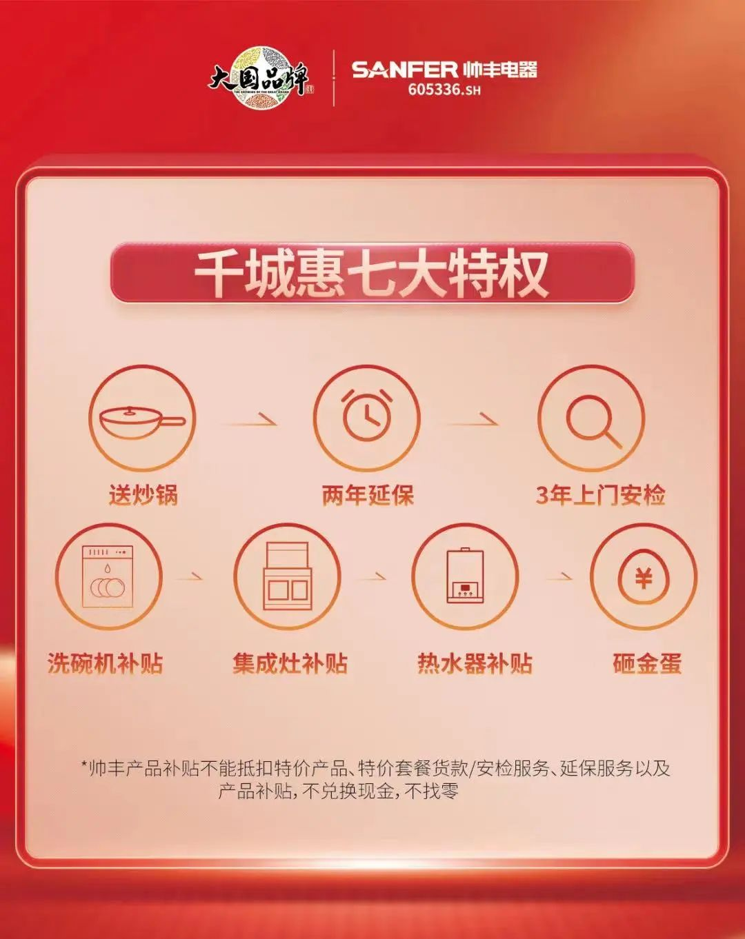 抓住這次集成灶搶購熱潮！ 帥豐電器限時送熱水器，冰箱、洗衣機(jī)！