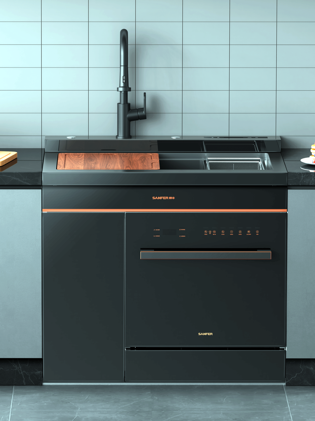 老廚房改造大變樣，帥豐集成灶+洗碗機(jī)集成水槽就是這么神！