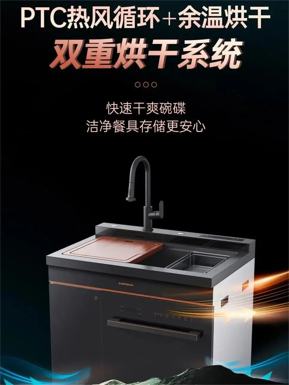 老廚房改造大變樣，帥豐集成灶+洗碗機集成水槽就是這么神！