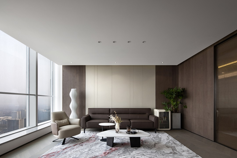 帥豐全屋定制案例| 經(jīng)典木紋 極簡主義——定義辦公空間的平衡美學