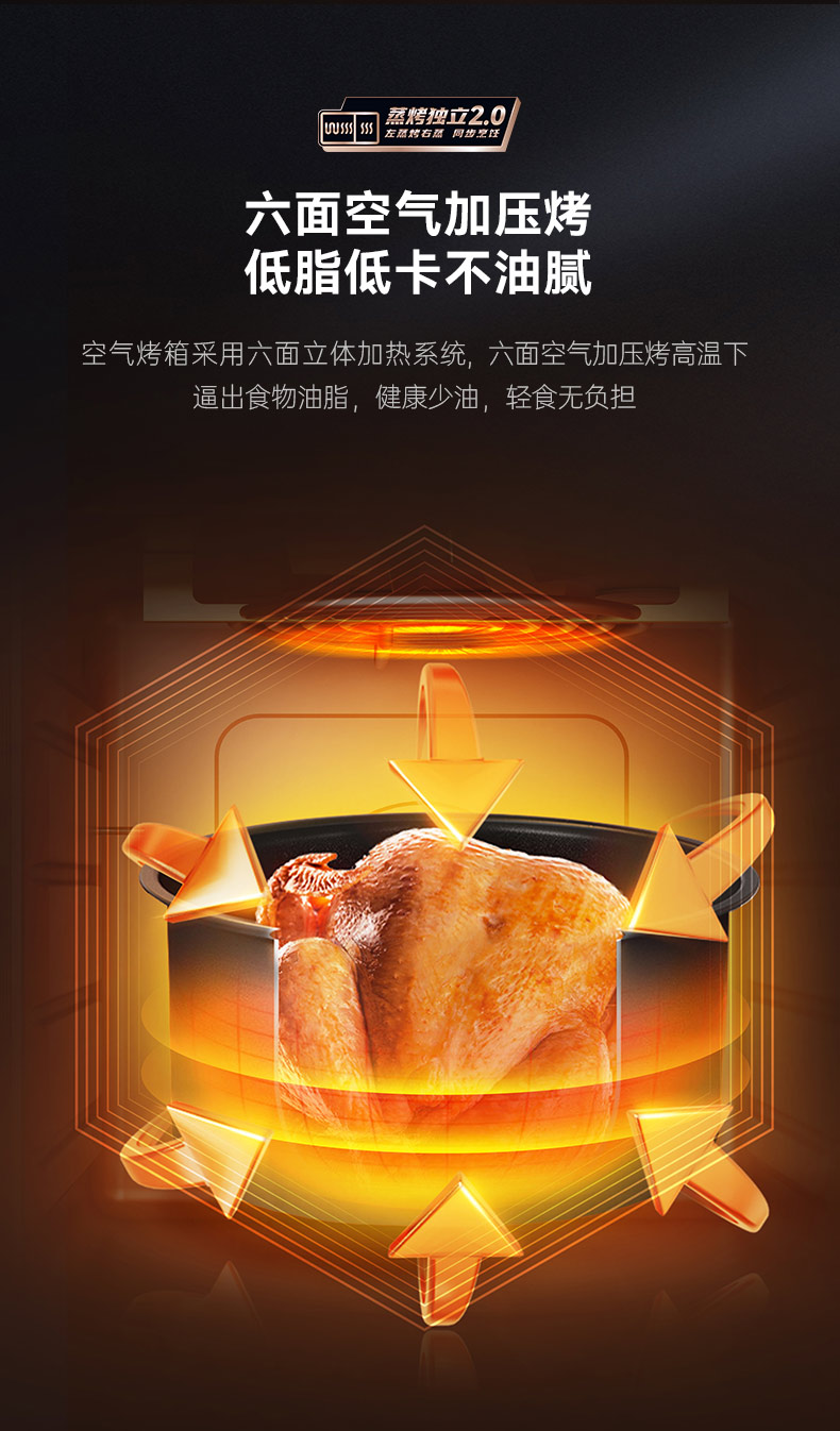 帥豐星辰X1雙子星蒸烤獨(dú)立(100Pro)集成灶