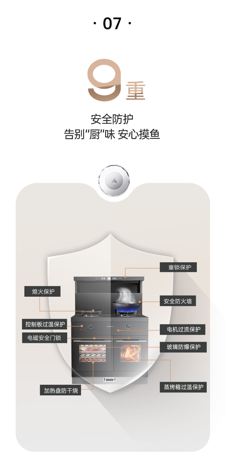 帥豐天機(jī)5星耀蒸烤獨(dú)立集成灶
