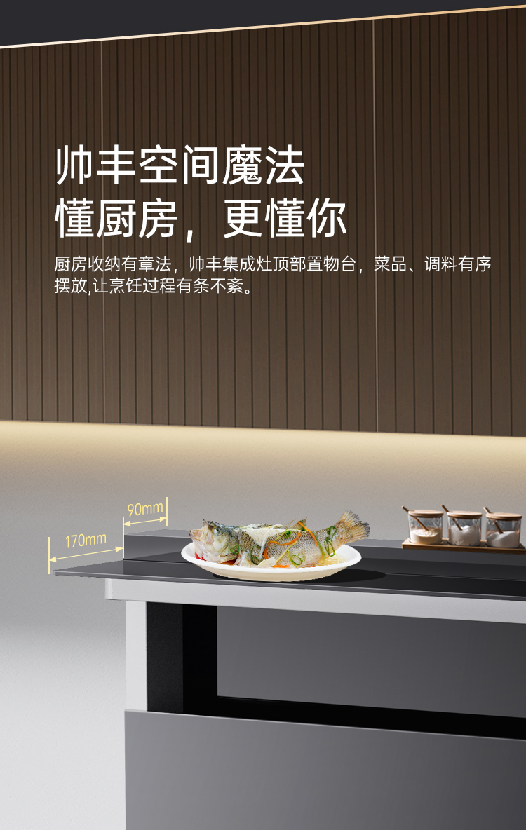 帥豐理想L1儲(chǔ)物柜款集成灶