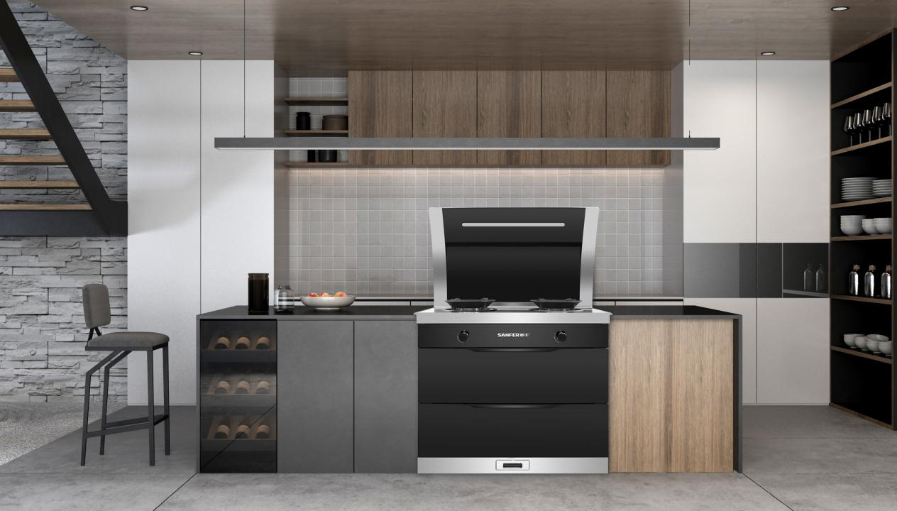 帥豐U7-3B-90T雙層消毒集成灶，悅啟品質(zhì)廚房生活